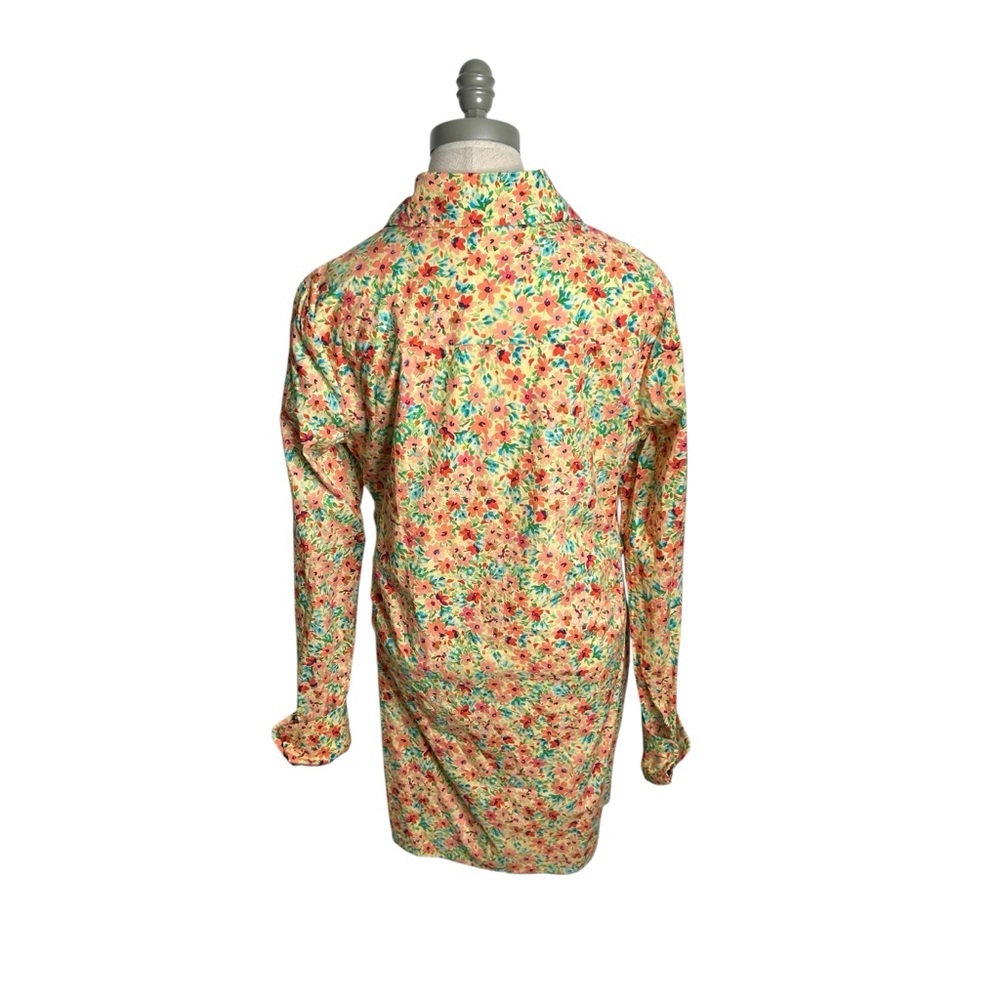 Lovers + Friends Aja Long Sleeve Knot Mini Dress in Summer Field Floral Large - Picture 6 of 12